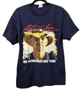 Kenny Chesney No Shoes Nation Tour 2013 Double Side Graphic T-shirt Black Size M